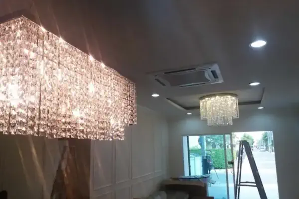 การติดตั้งโคมไฟ LED ซ่อนเพดานสวยงาม โดยช่างไฟฟ้า